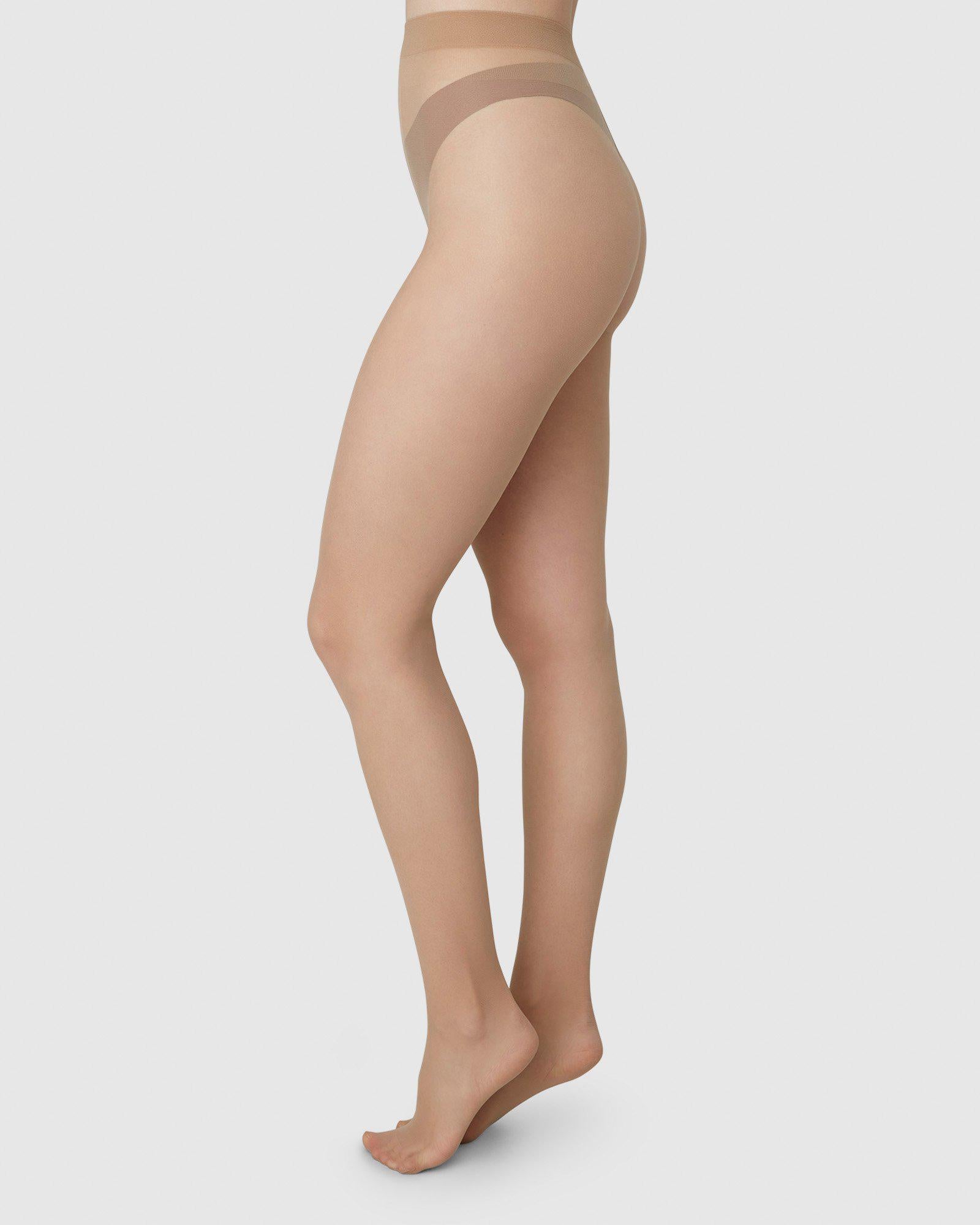 2-Pack Elin Premium Tights Nude Medium 20 den | Buy now - Swedish Stockings