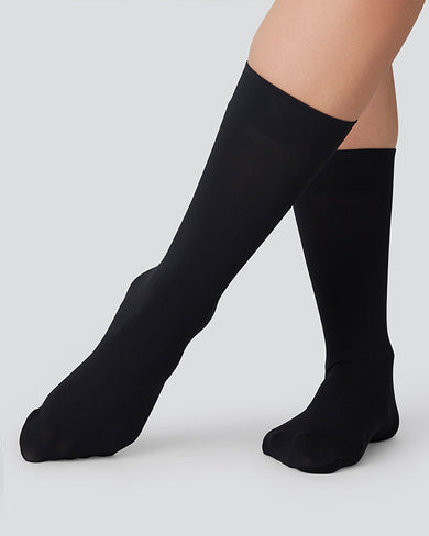 banner list stacked ingrid socks black swedish stockings