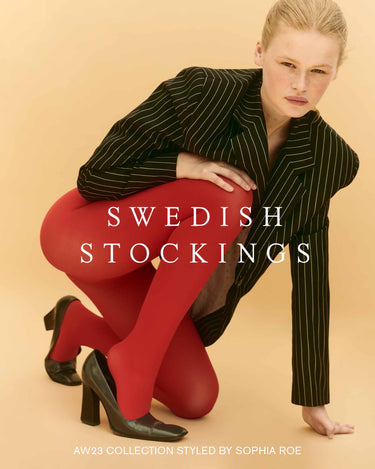 split banner aw collection olivia tights red swedish stockings