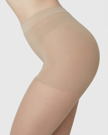 split banner moa control top tights sand swedish stockings