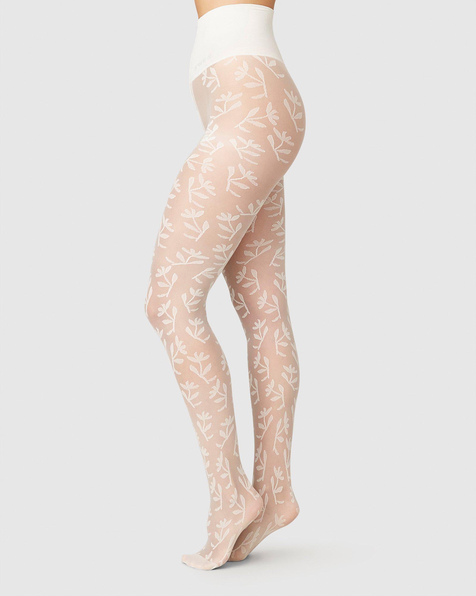 White Lace Tights 
