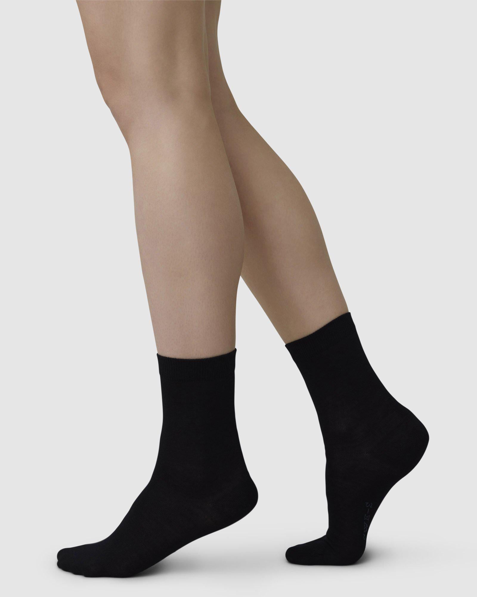 Johanna Wool Socks Black  Shop now - Swedish Stockings