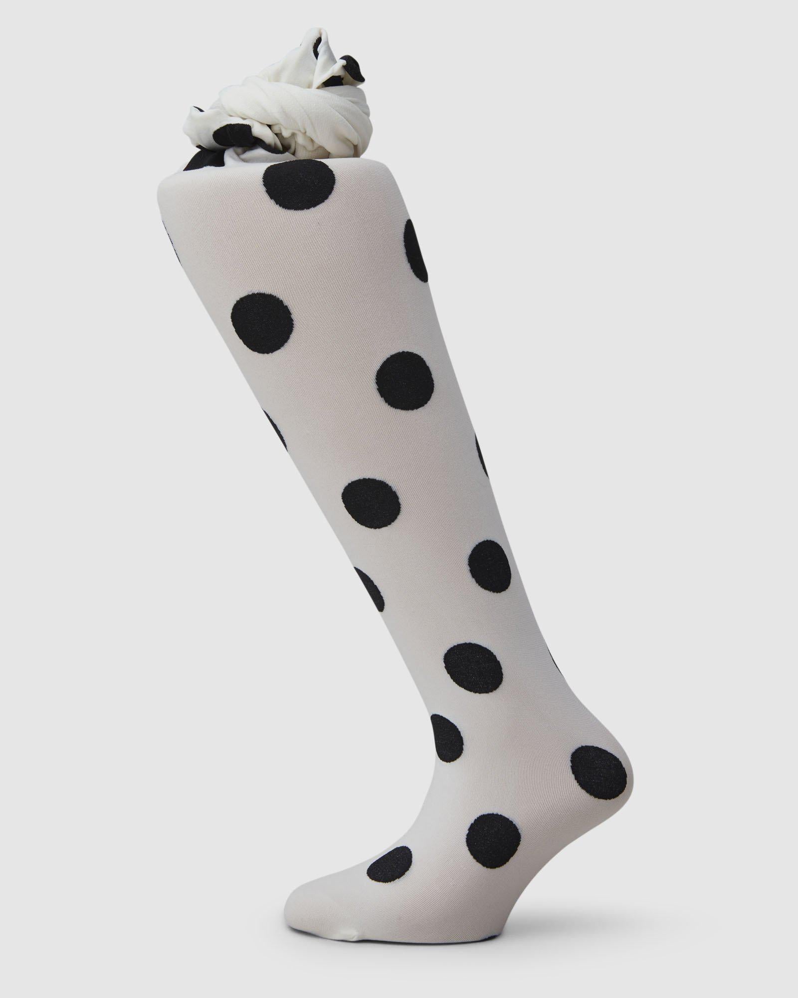 Children Stockings Tights Shop 60 den | now Swedish Ivory Dots Eli -