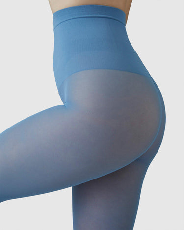 Svea Premium Tights Dusty Blue 30 den | Shop now - Swedish Stockings