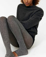 Molly Ribbed Glitter Footless Tights