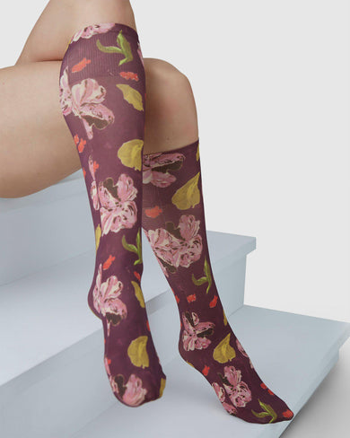 163013512-helen-bullock-floral-printed-knee-highs-red-maroon-swedish-stockings-2