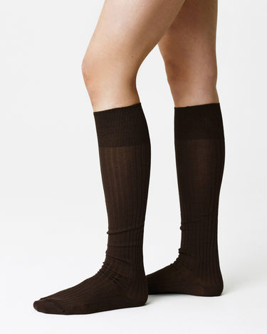 Loelle Ribbed Kniestrümpfe