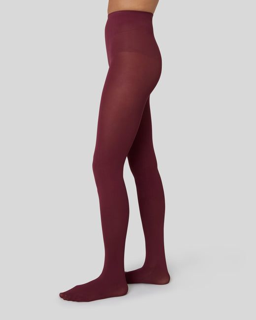Swedish Stockings Olivia Premium Tights in Deep Red main image 1