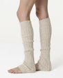 Heidi Wool Leg Warmers Ivory/Gold