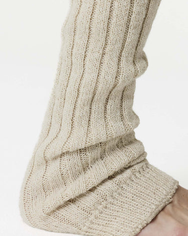 Heidi Wool Leg Warmers Ivory/Gold