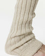 Heidi Wool Leg Warmers Ivory/Gold