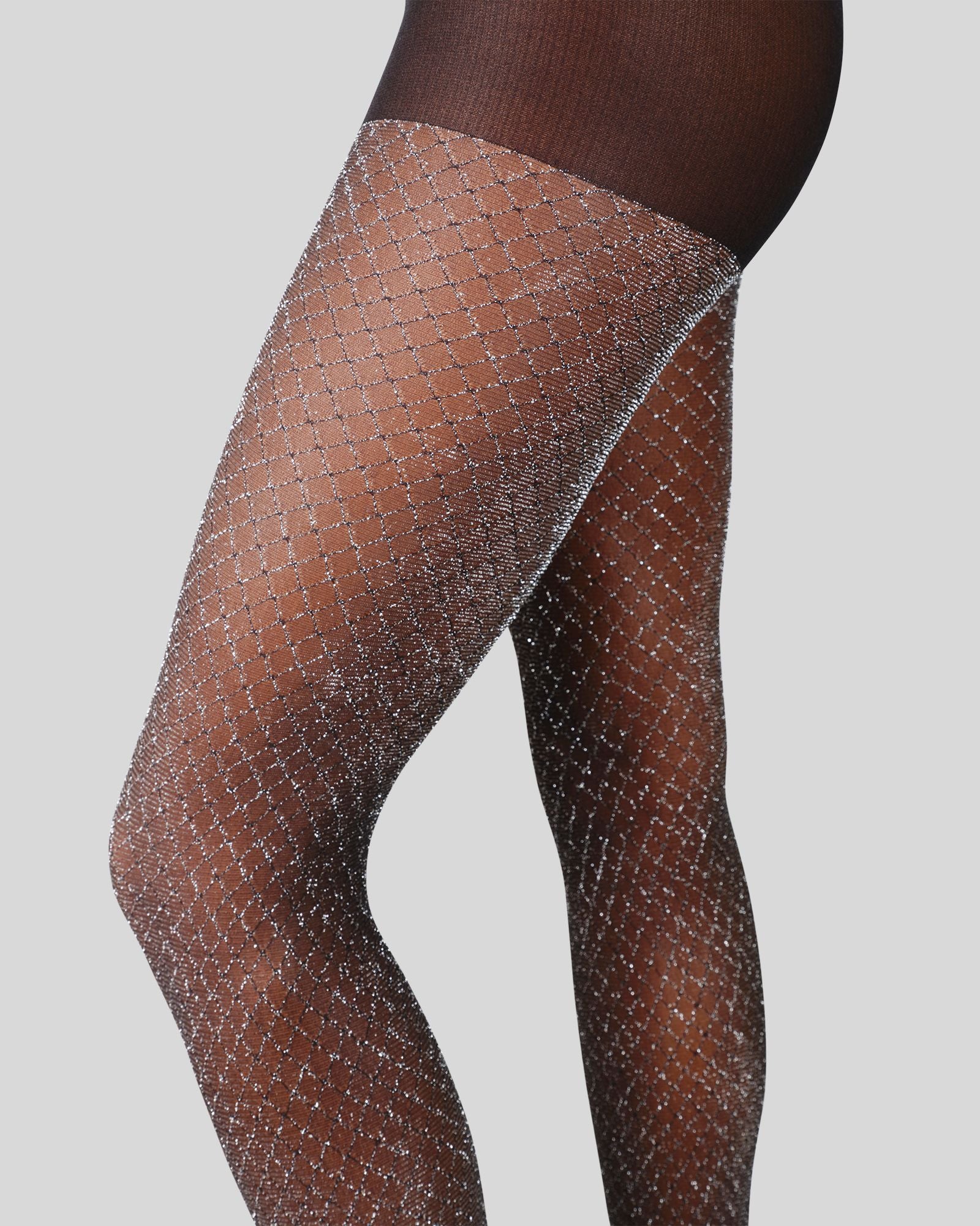 black fish net tites Casey Shimmery Fishnet Tights