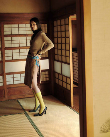 split banner elin premium knee highs apple green swedish stockings 1.1