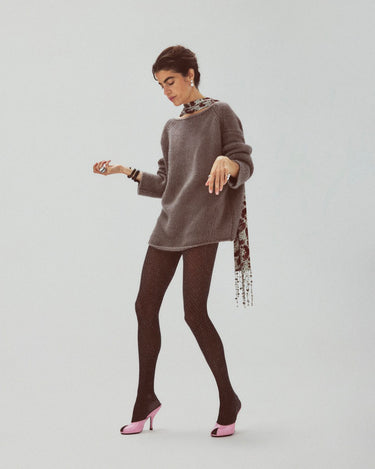 split banner lurex tights swedish stockings 2