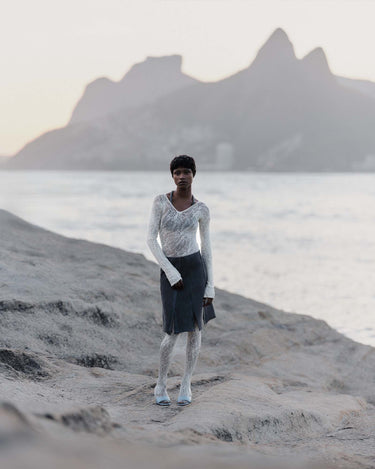 split banner rosa lace bodysuit ivory swedish stockings 4