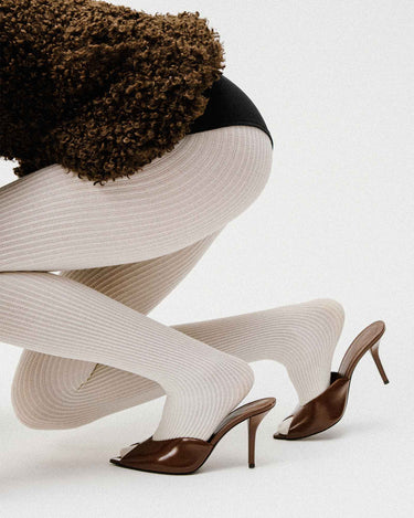 split banner zoe ribbed leggings ivory swedish stockings 1