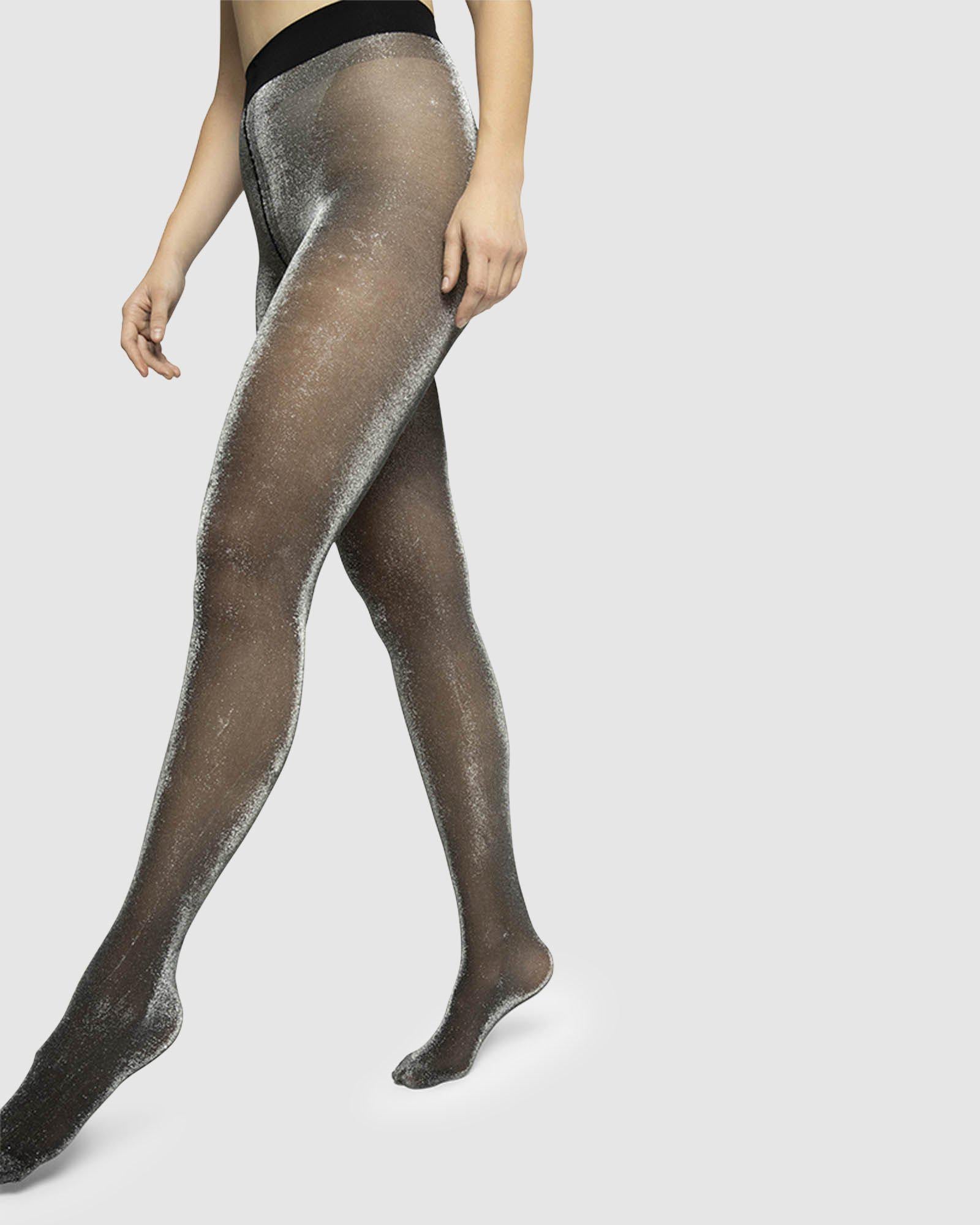 Shimmer Glitter Tights for Women Metallic Sparkle Tights Shiny Pantyhose