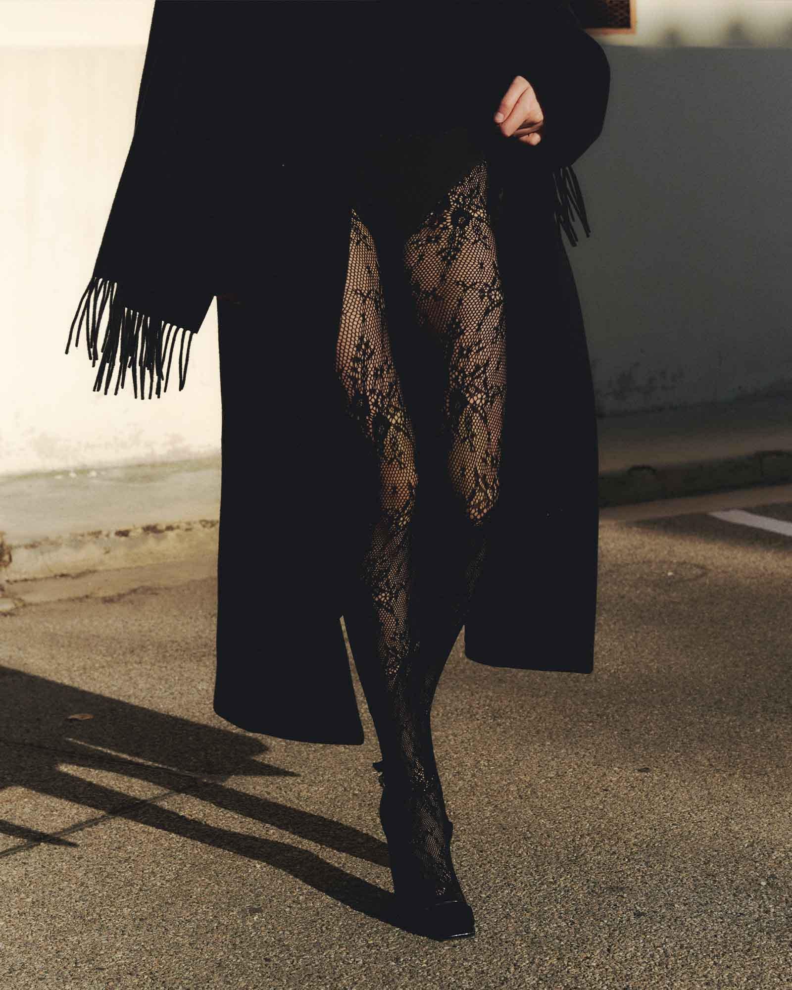 Black Lace Stockings