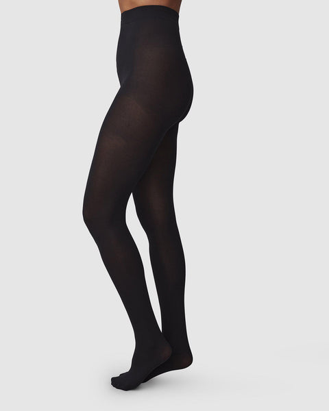 Black Organic Cotton Tights