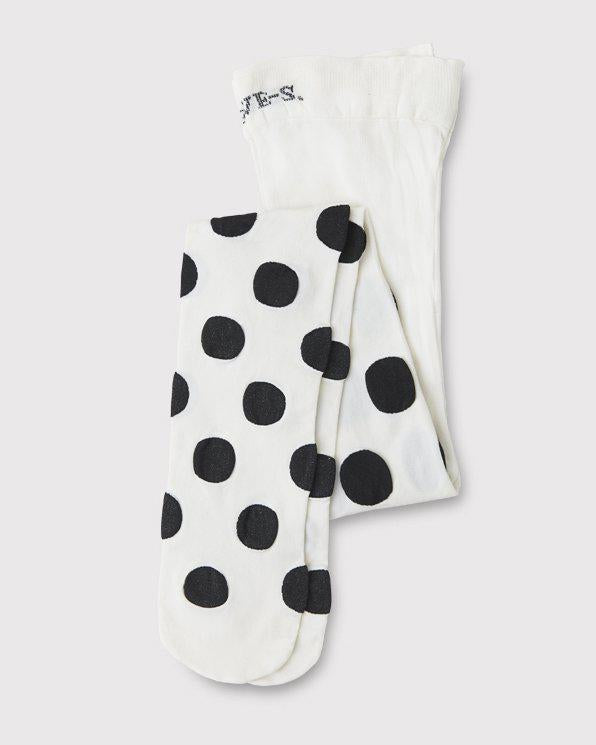 Stockings Eli Tights Ivory Swedish now | den 60 Dots - Children Shop